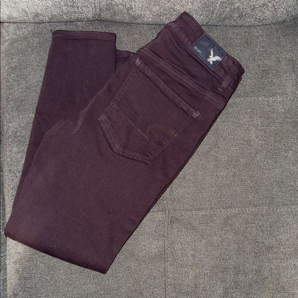 American Eagle Outfitters Purple Skinny Jeans
